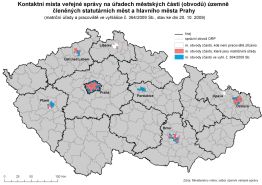 Kontaktní místa VS na úřadech měst. částí a obvodů
