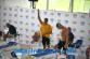 Marek Polach před startem na 200m znak (ve žlutém triku)