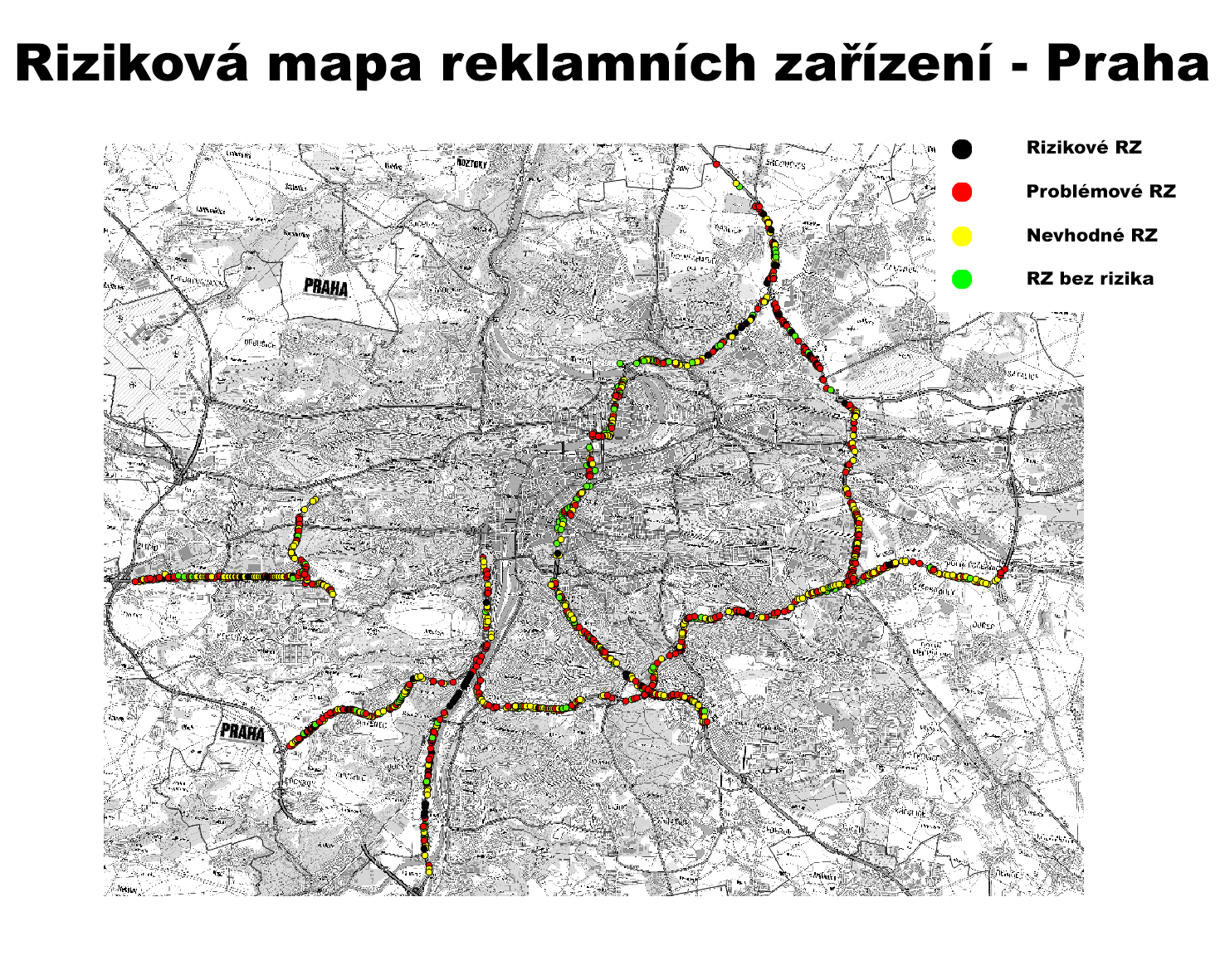 N map PRAHA