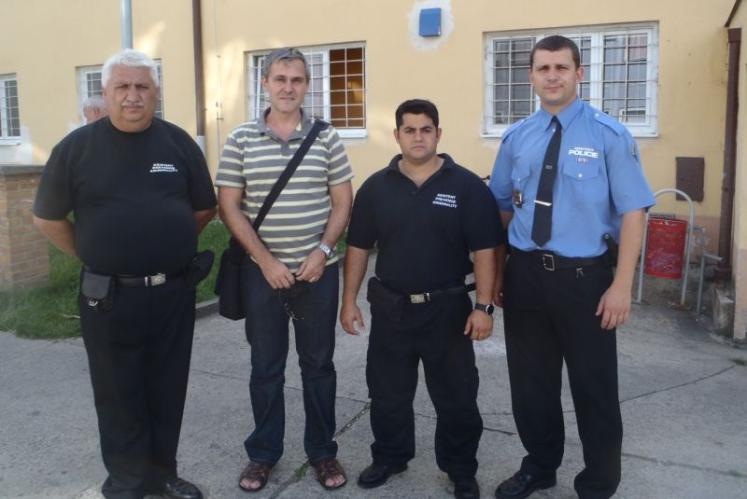 Na fotografii zleva: Ludvík Misiak, Mgr. Radek Jiránek (OPK MV), Alojz Dirda, Milan Novák