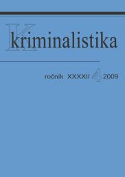 Kriminalistika 4/2009