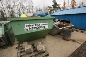 Sběrný dvůr v Němčovicích. Foto: Radoslav Bernat.
