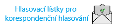 Hlasovací lístky pro korespondenční hlasování - banner