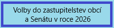 Volby do zastupitelstev obcí a Senátu v roce 2026 - banner