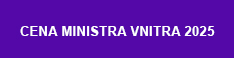 Cena ministra vnitra 2025