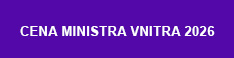 Cena ministra vnitra 2026